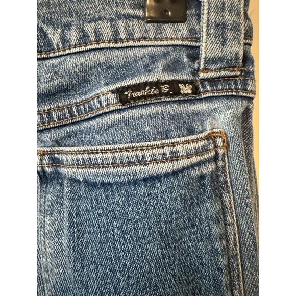 Vintage Y2K Frankie B Jeans Low Rise Ultra Flare Bell Bottom Medium Wash Sz 4 - Picture 6 of 9